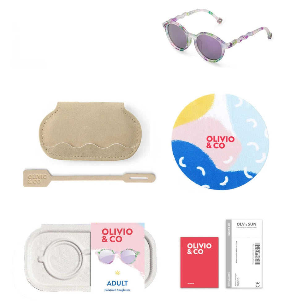 Olivio & Co Oval Sunglasses Adult Classic Olivio Wild Flower
