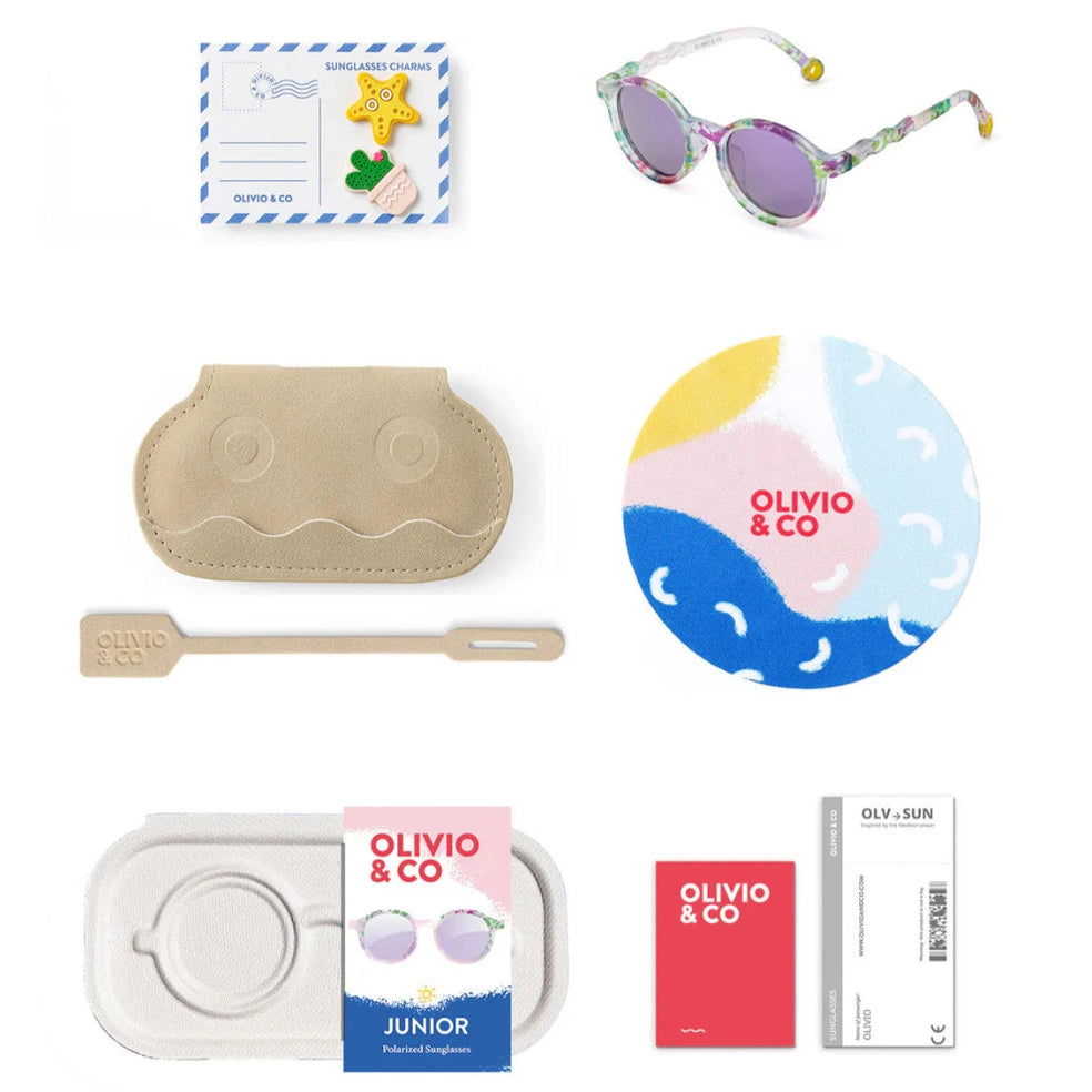 Olivio & Co Oval Sunglasses Junior+ Classic Olivio Wild Flower