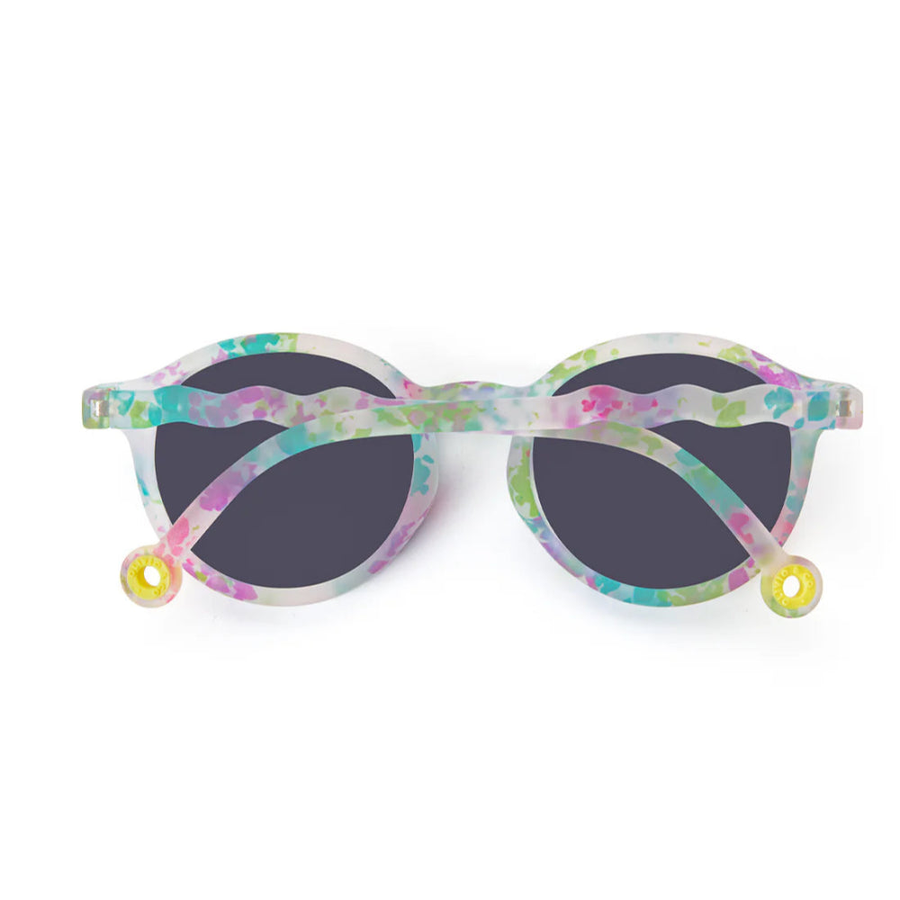 Olivio & Co Oval Sunglasses Kids, multicolor wildflower pattern with UV protection lenses