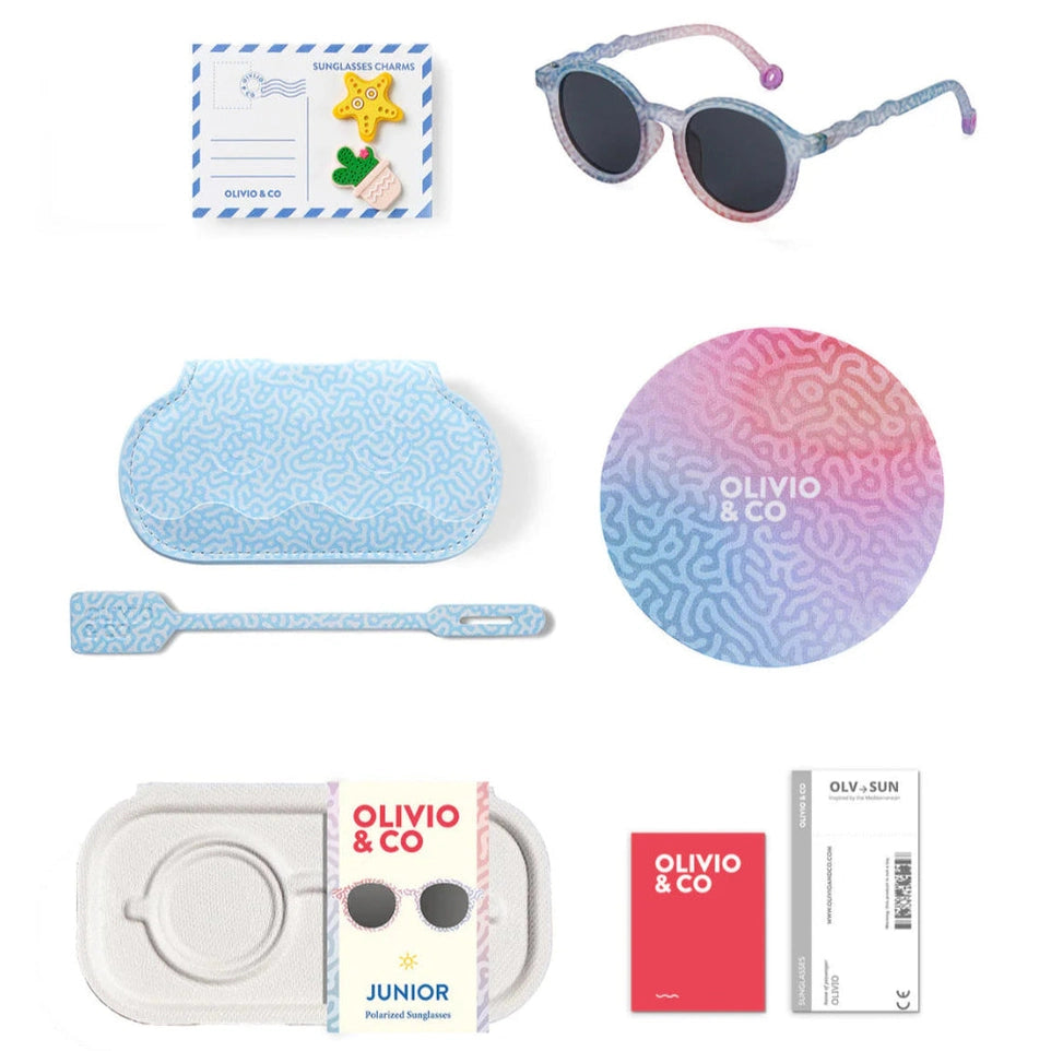 Olivio & Co Oval Sunglasses Junior+ Coral Reef Coral Fantasy