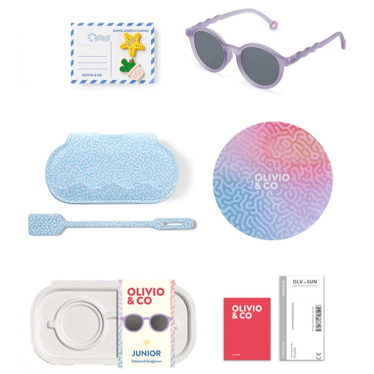 Olivio & Co Oval Sunglasses Junior+ Coral Reef Purple Coral