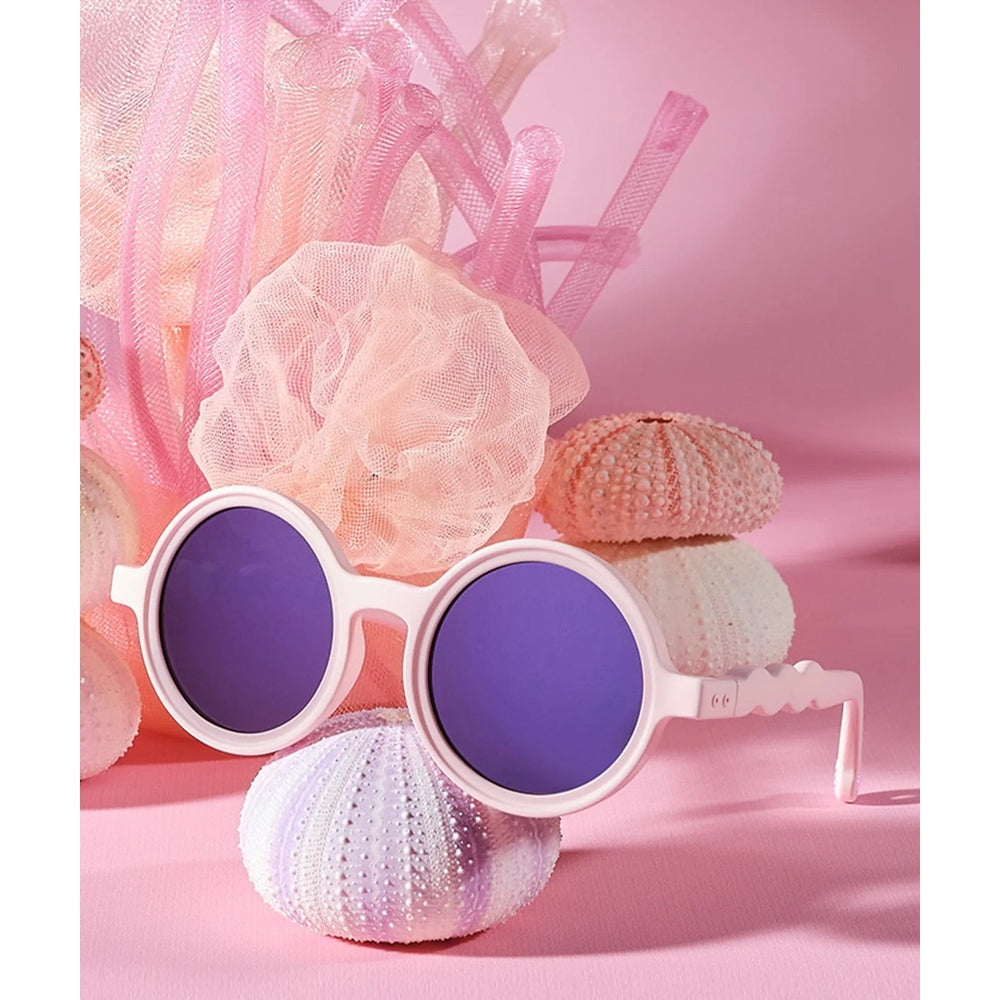 Olivio & Co Round Sunglasses Kids Coral Reef Coral Blush