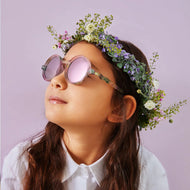 Olivio & Co Round Sunglasses Kids/Junior Classic Olivio Wild Flower