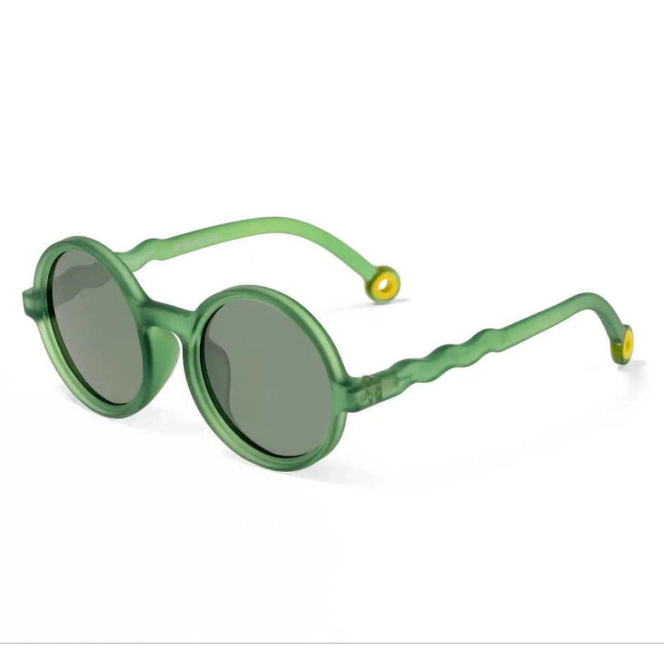 Olivio & Co Round Sunglasses Junior+ Classic Olivio Olive Green