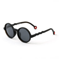 Olivio & Co Round Sunglasses Kids/Junior Classic Olivio Squid Black
