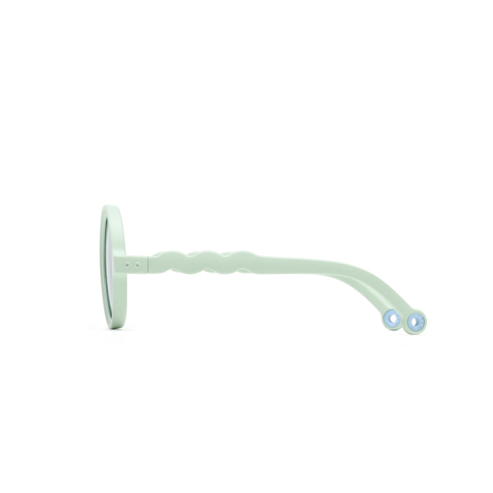 Olivio & Co Round Sunglasses Kids/Junior Natural Light Green
