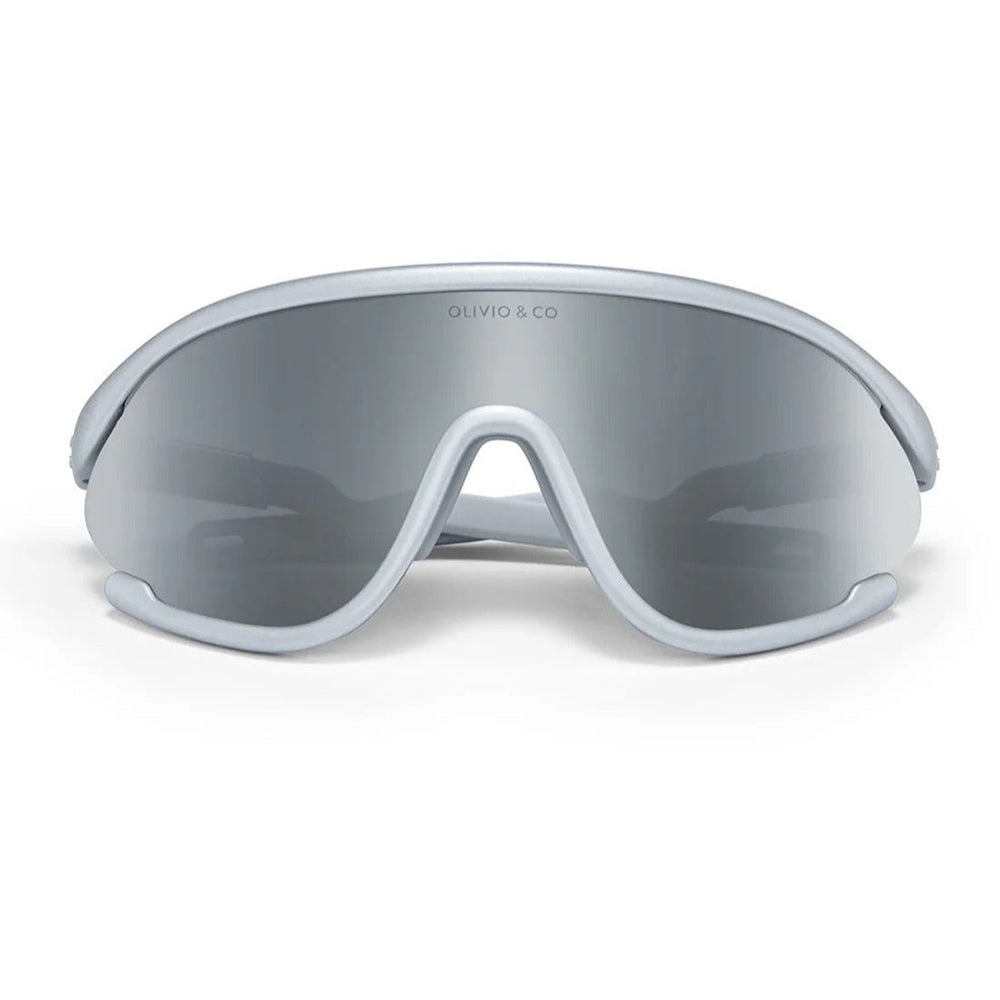 Olivio & Co Sport Sunglasses Teen & Adult Full-Rim Space Silver