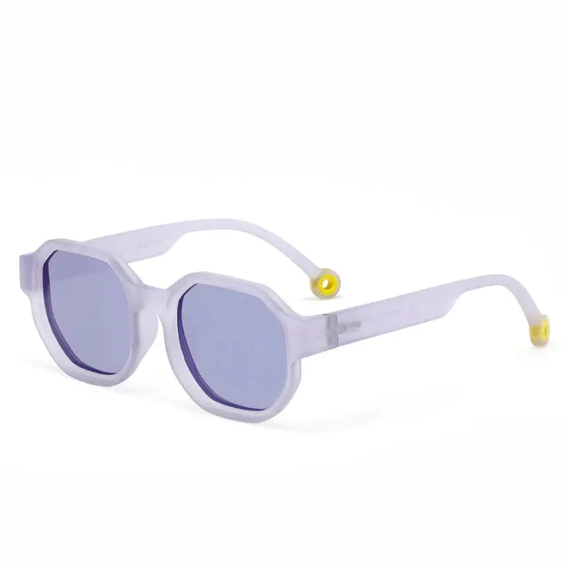 Olivio & Co Square Sunglasses Junior+ Creative Edition D Shell Purple