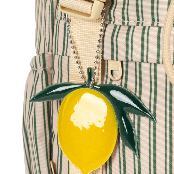Konges Slojd Clover Schoolbag with yellow lemon pendant