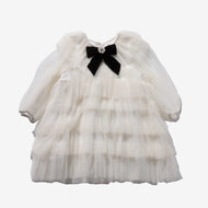 Petite Hailey Six Layered Dress Ivory