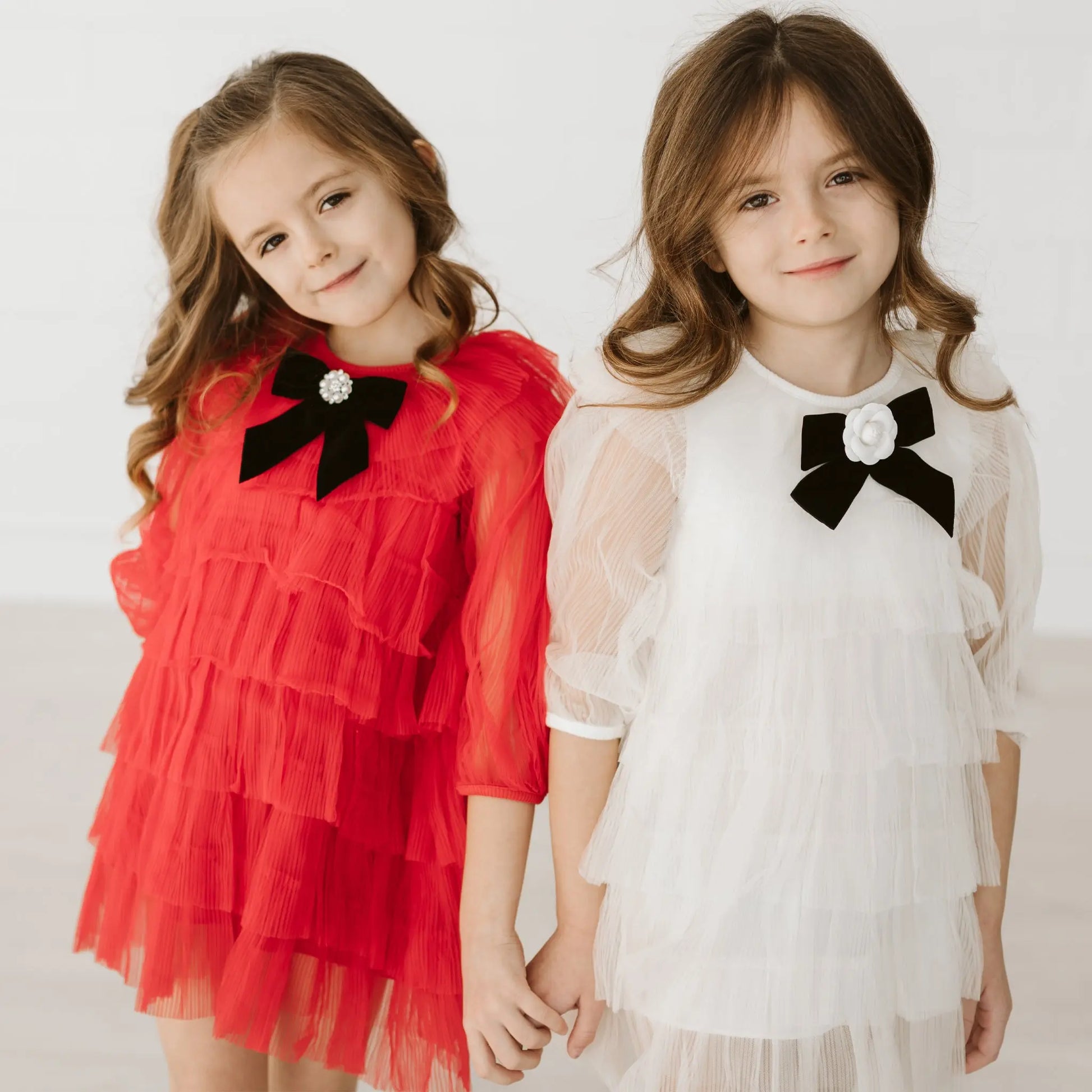 Petite Hailey Six Layered Dress Ivory