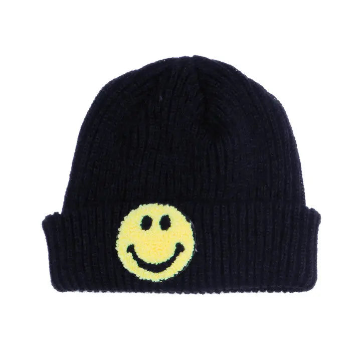 PETITE HAILEY SMILE BEANIE BLACK - baby enRoute