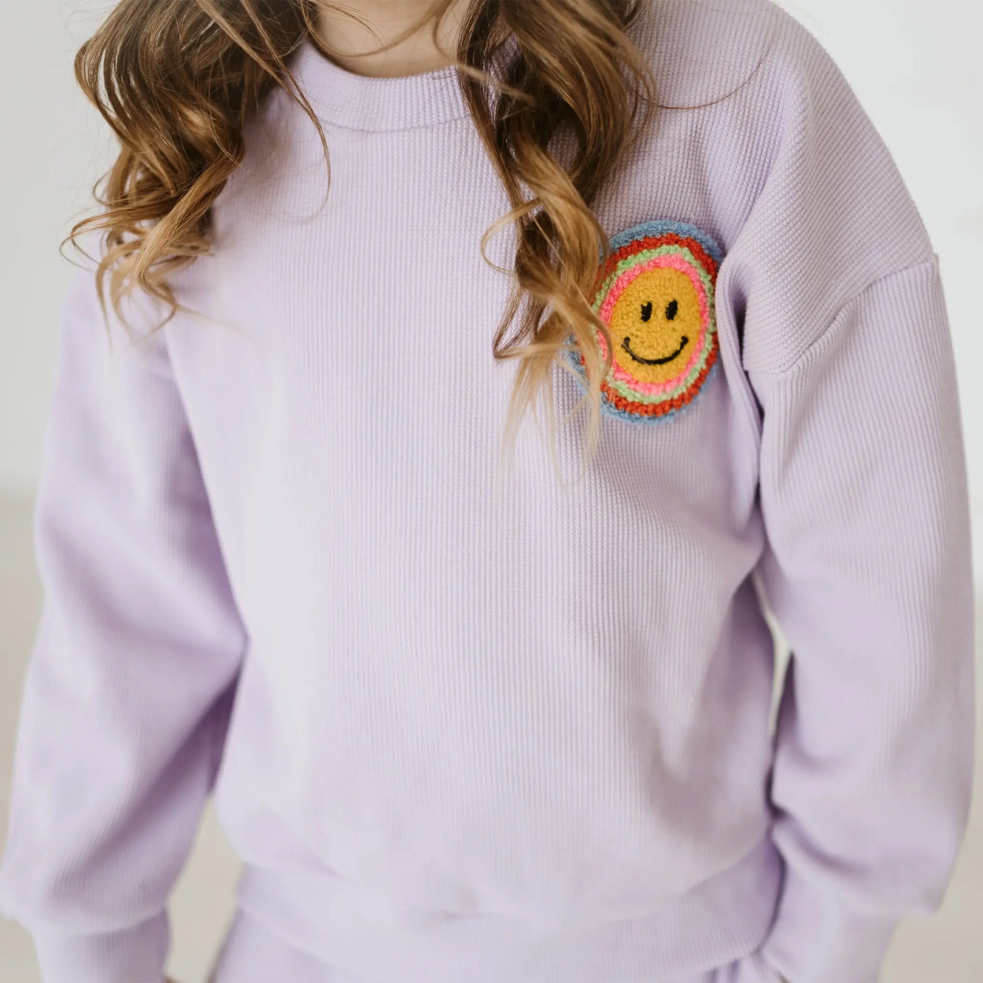 Petite Hailey Waffle Multi Smile Set Purple