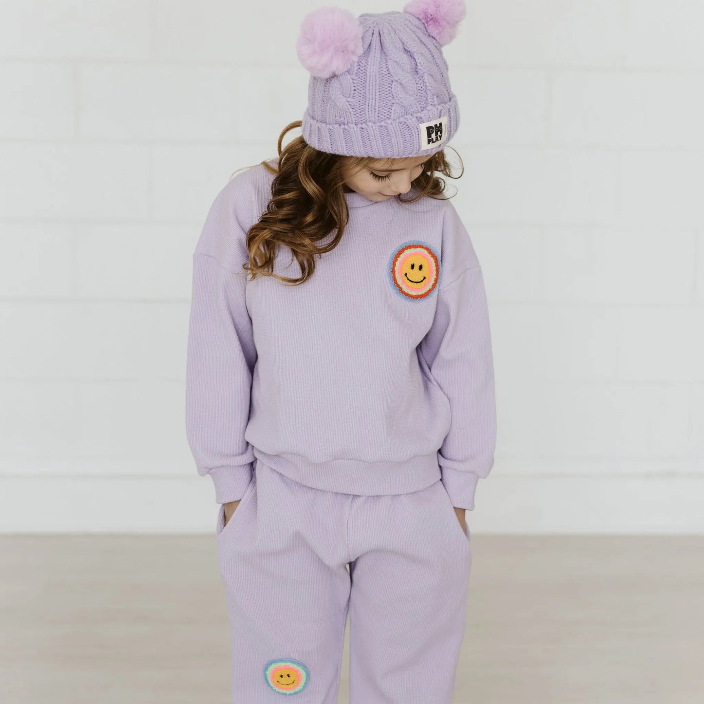 PETITE HAILEY WAFFLE MULTI SMILE SET PURPLE - baby enRoute