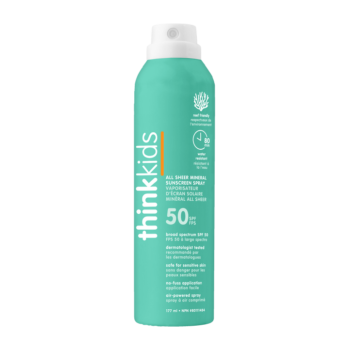 THINK KIDS ALL SHEER MINERAL SUNSCREEN SPRAY SPF50 177ml