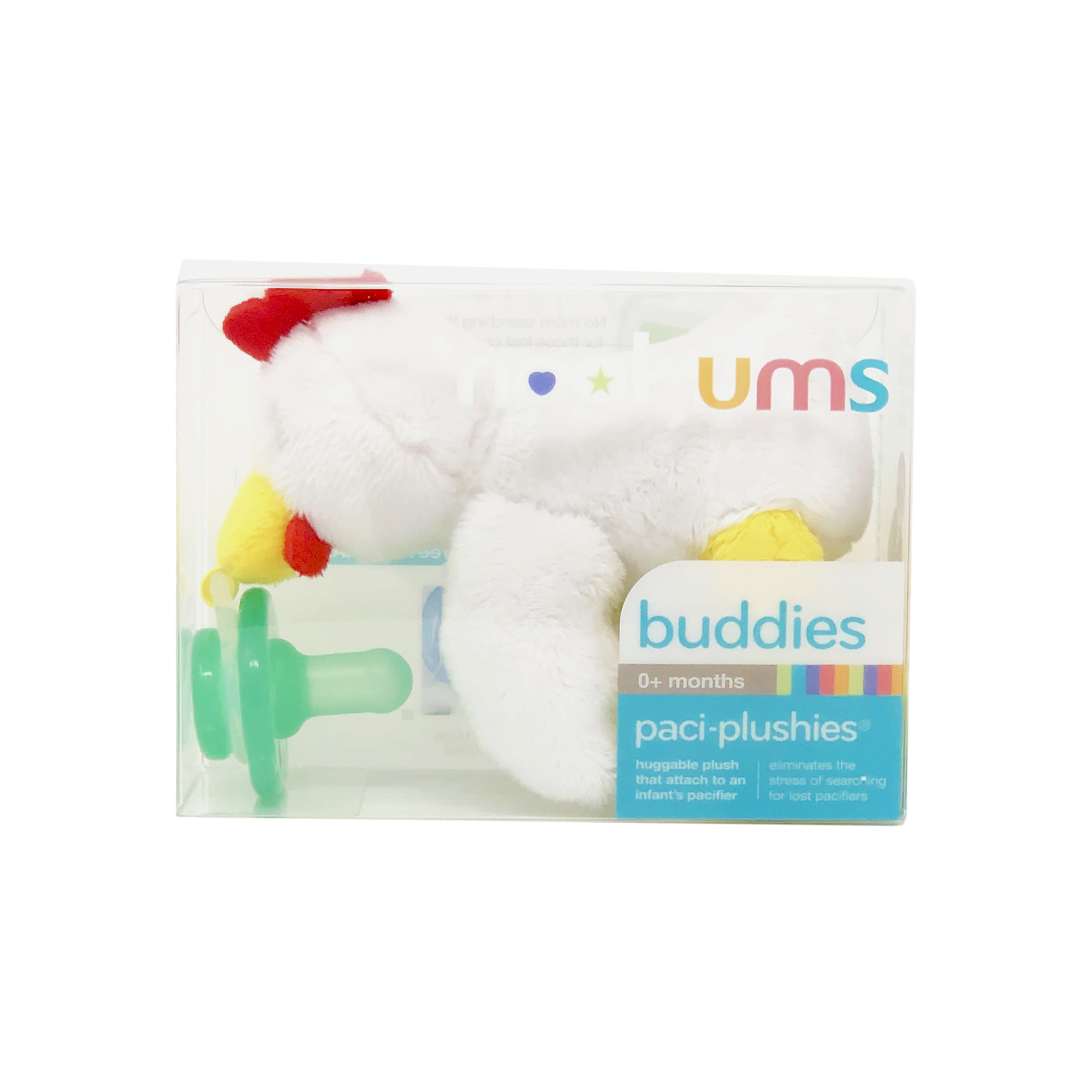 Nookums Paci-Plushies Buddies Chick Chicken