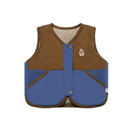 Petite Revery Polyester Down Vest Deep Sea Blue