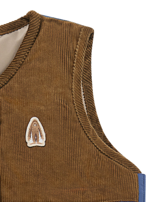 Petite Revery Polyester Down Vest Deep Sea Blue