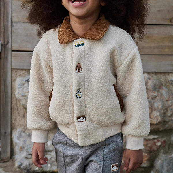 Petite Revery Recycled Fleece Jacket Cloud