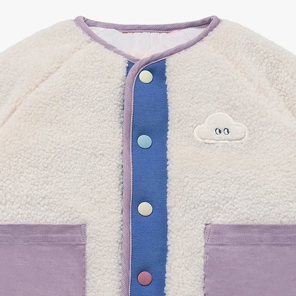 Petite Revery Recycled Fleece Reversible Jacket Cloud 