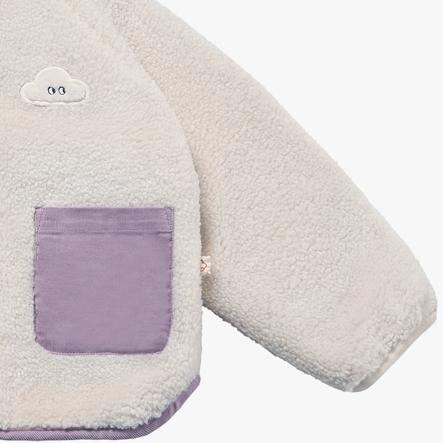 Petite Revery Recycled Fleece Reversible Jacket Cloud 
