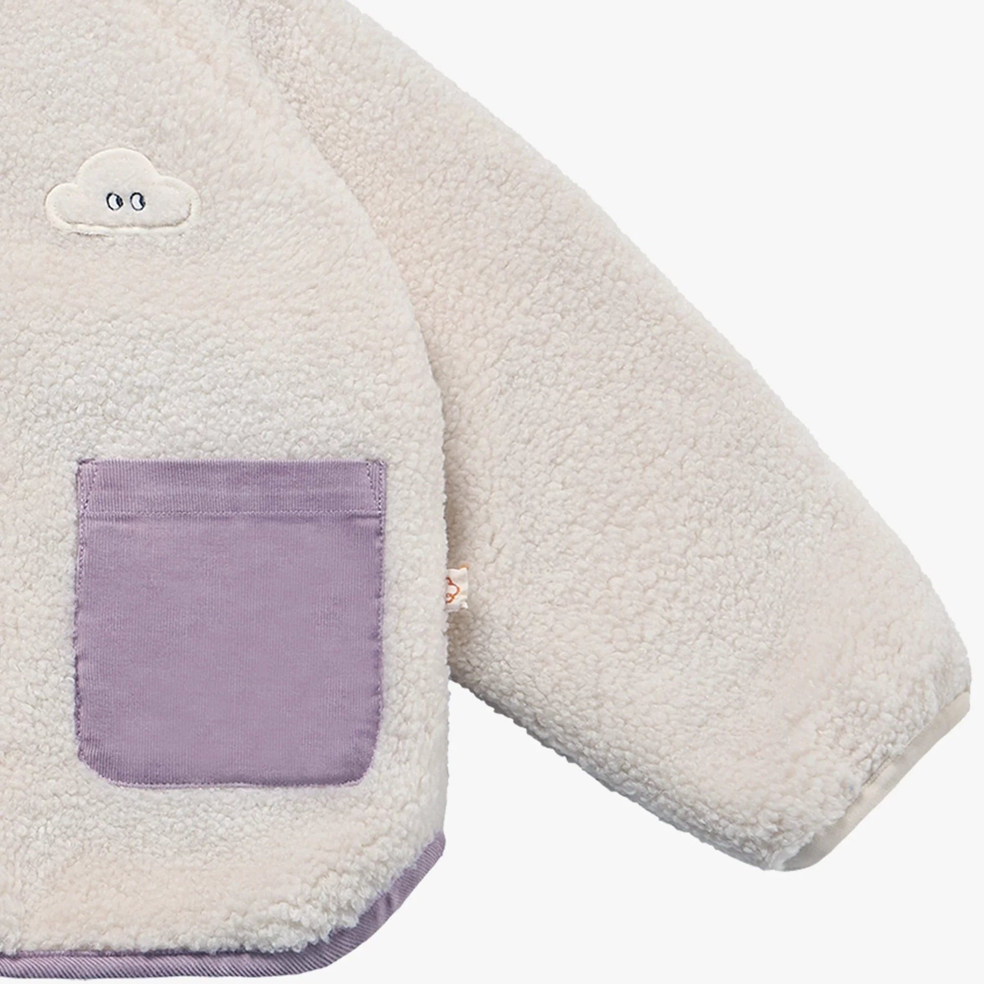 Petite Revery Recycled Fleece Reversible Jacket Cloud