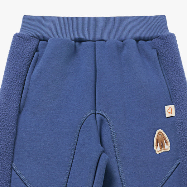 Petite Revery Recycled Fleece Kids Pants Deep Sea Blue 