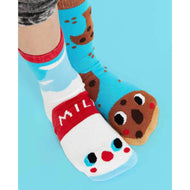 Pals Socks Milk&Cookies Crowded Teeth Mismatched Socks