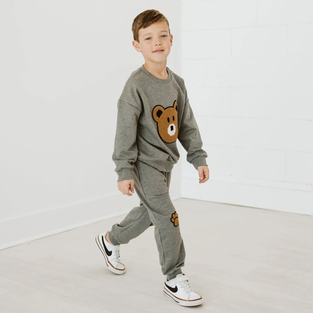 Petite Hailey Bear Sweatshirts Gray