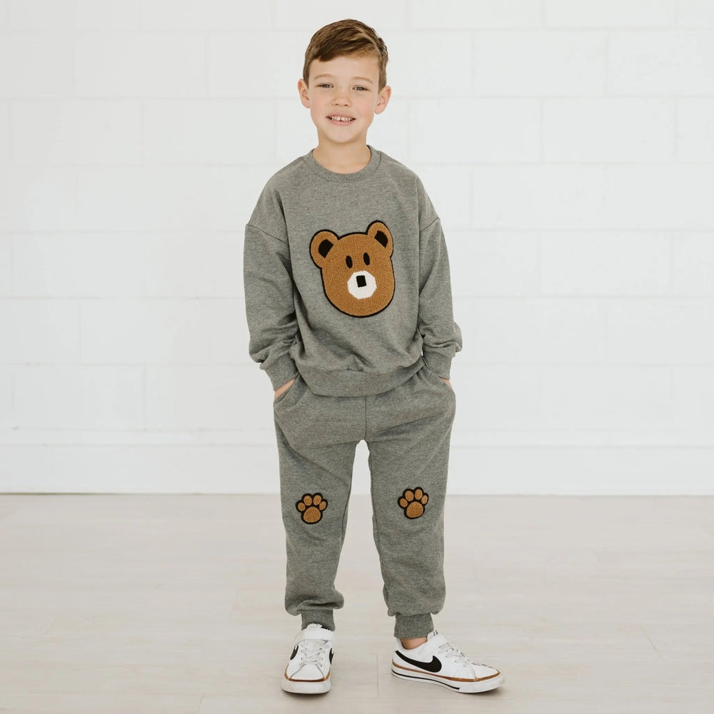Petite Hailey Bear Sweatshirts Gray
