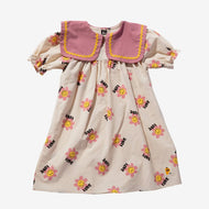 Petite Hailey Big Collar Dress Daisy Ivory