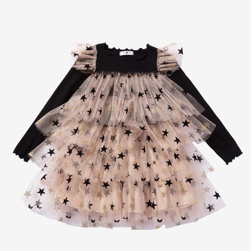 Petite Hailey Layered Ls Tutu Black Star