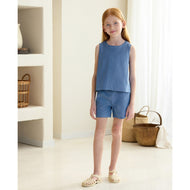 Petite Revery Denim Shorts Sky