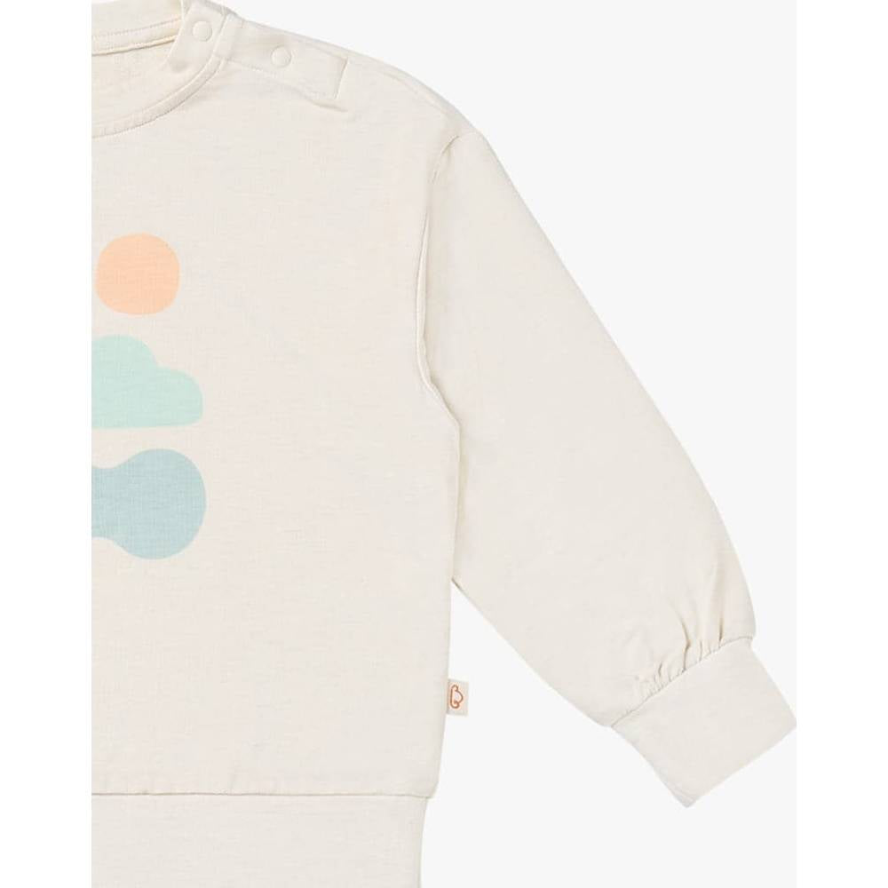 Petite Revery French Terry Drop Shoulder Long Sleeve Sweatshirt Jet Stream