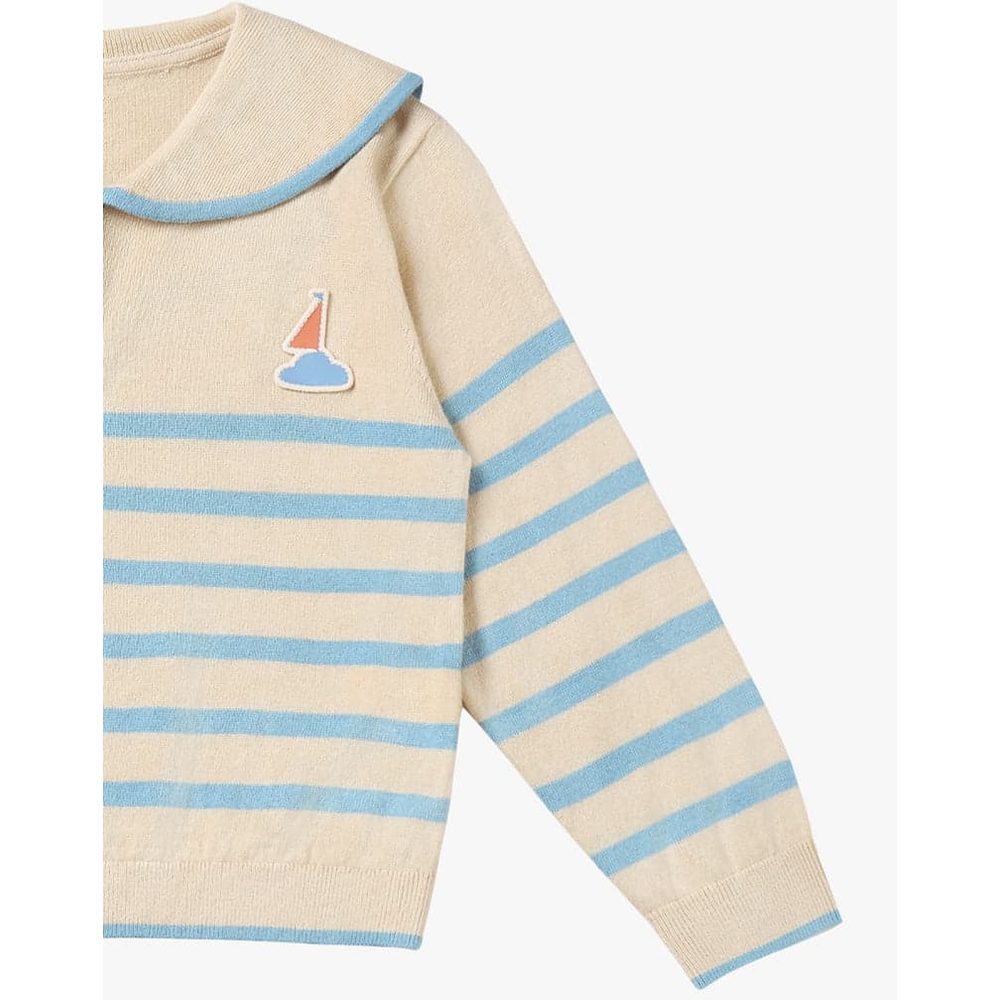Petite Revery Knit Sweater Seastripes