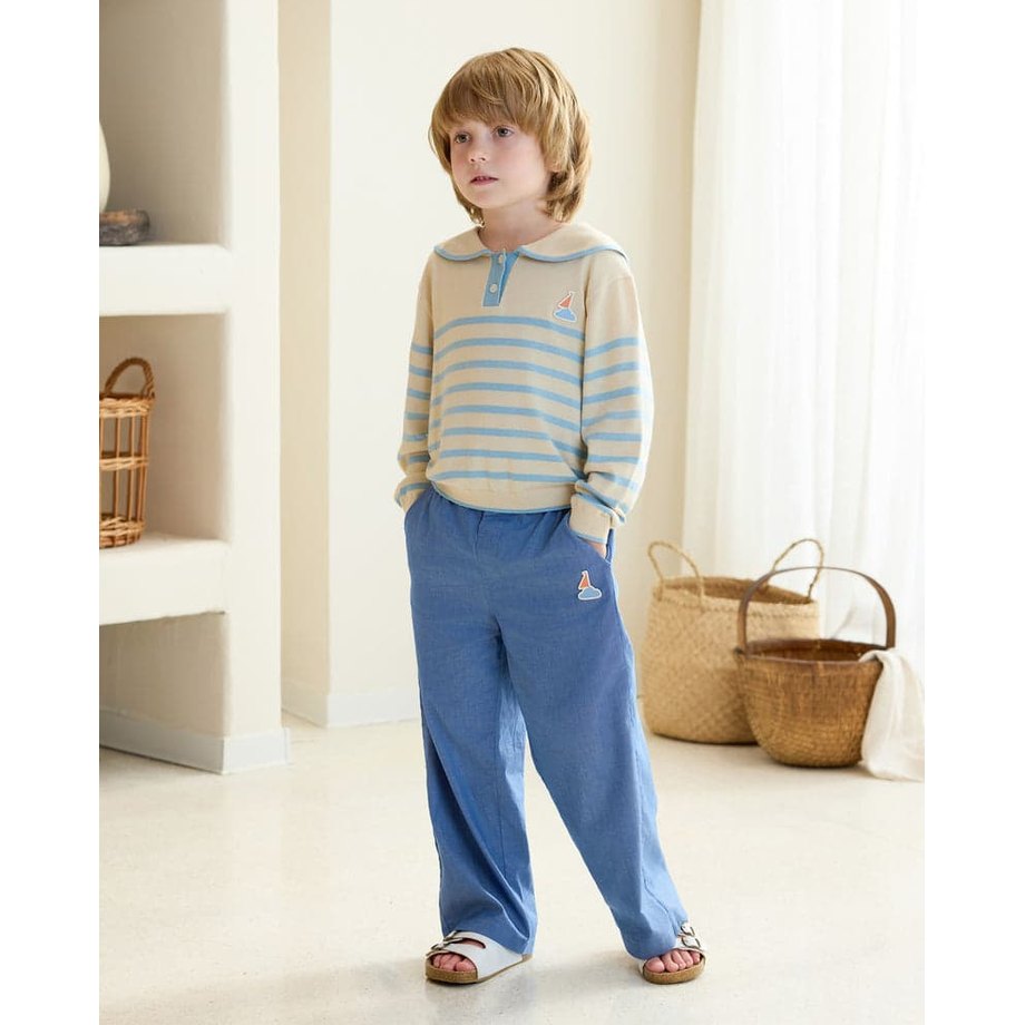 Petite Revery Knit Sweater Seastripes