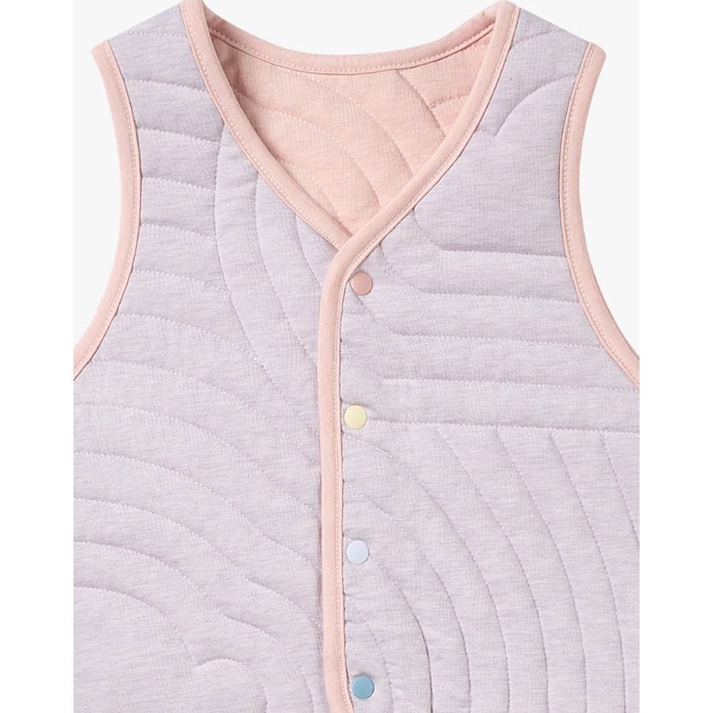 Petite Revery Quilted Cloud Vest Rose Smoke