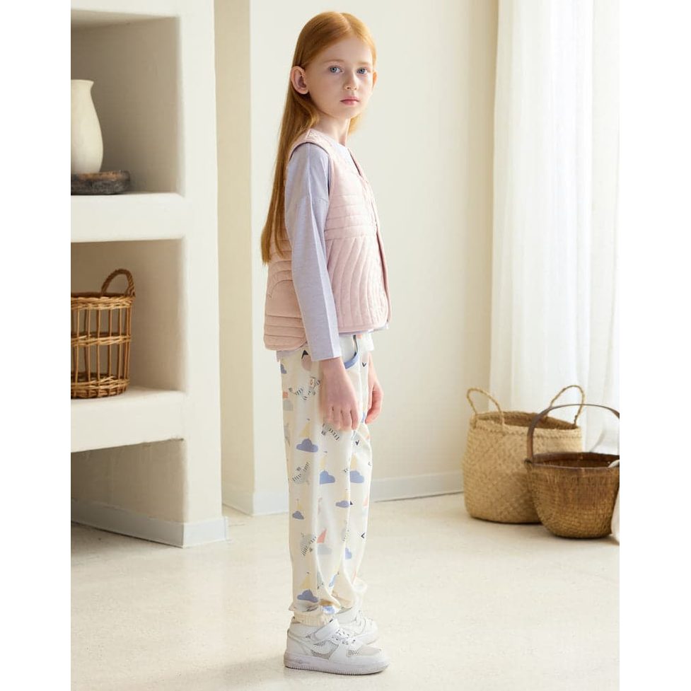 Petite Revery Quilted Cloud Vest Rose Smoke