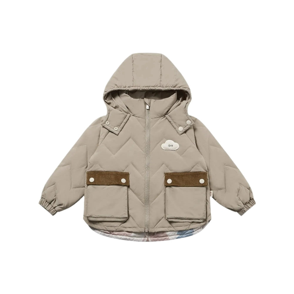 Petite Revery Recycled Nylon Taslon Down Jacket Pine Wood