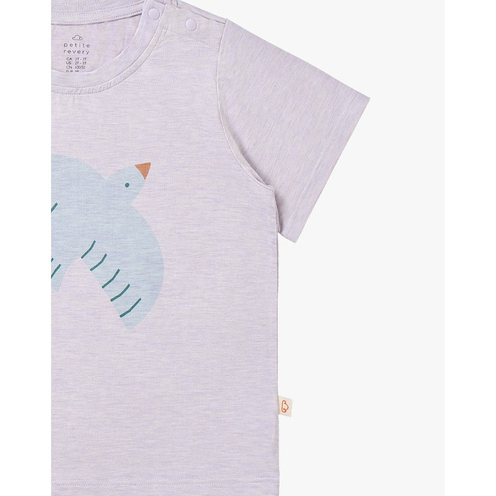 Petite Revery Short Sleeve Tee Lavender Blue