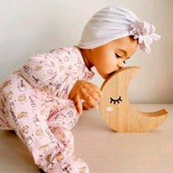 BELLABU BEAR MILK AND COOKIES PINK BAMBOO CONVERTIBLE FOOTIE