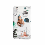 Rookie Humans Cotton Crib Sateen Sheet Underwater Love