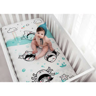 Rookie Humans Organic Cotton Sateen Crib Sheet Dive In