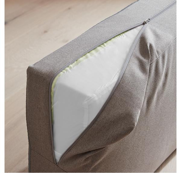 Iloom Eddi kids reading house sofa, grey fabric with zipper
