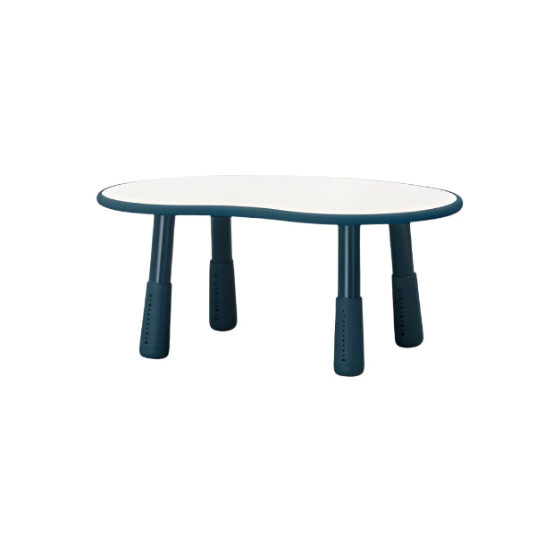 Iloom growing desk peanut 800w, blue legs, oval white top