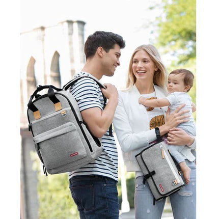Skip Hop Pronto changing station grey melange bag set, 2 bags