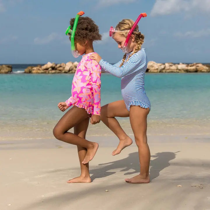 Snapper Rock Cornflower Stripe Surf Suit