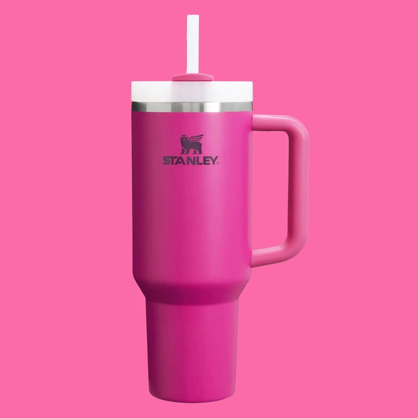 Stanley The Quencher H2.0 Flowstate tumbler, pink, with handle
