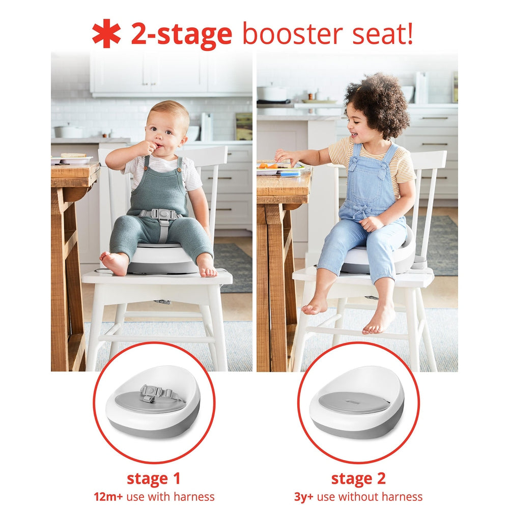 Skip Hop Sleek Seat Booster Grey/White