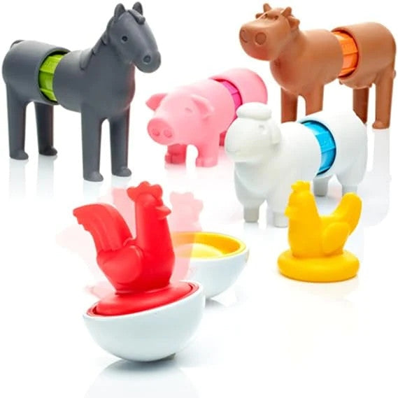 SmartMax My First Farm Animals 16pcs magnetic toy set with colorful farm animals